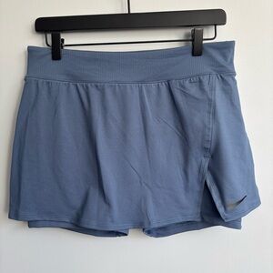 NWT Nike Women's Large Slate Blue Skort Tennis Slim Fit